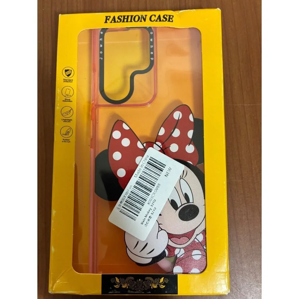 Cell Phone Case for Samsung S21 Ultra Minnie Mouse +Popit